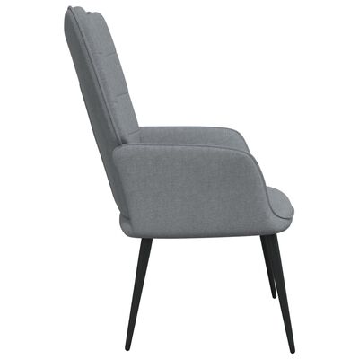 vidaXL Relaxační židle světle šedá textil