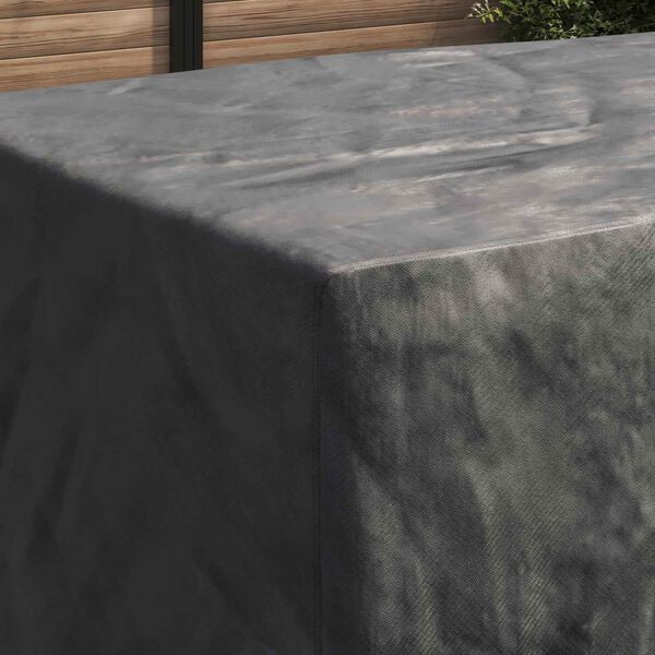 vidaXL Pokryv na n&aacute;bytek Jednobarevn&yacute; Čern&aacute; 300 x 110 x 70 cm 600D