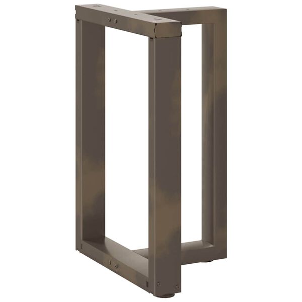 vidaXL Nohy k j&iacute;deln&iacute;mu stolu ve tvaru T, 2 ks, čern&eacute;, 50 x 35 x (72-73) cm, ocel