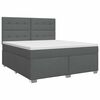 vidaXL Postel boxspring s matrac&iacute; Tmavě &scaron;ed&aacute; 160 x 200 cm Textil