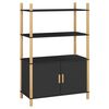 vidaXL Skř&iacute;ň highboard čern&aacute; 80x40x121 cm ompozitn&iacute; dřevo