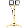 vidaXL LED reflektor se stojanem 2 x 100 W studen&eacute; b&iacute;l&eacute; světlo