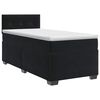 vidaXL Postel boxspring s matrac&iacute; s čelo Čern&aacute; 90 x 200 cm Samet
