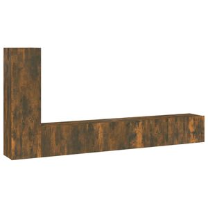 vidaXL 3d&iacute;ln&yacute; set TV skř&iacute;něk kouřov&yacute; dub kompozitn&iacute; dřevo