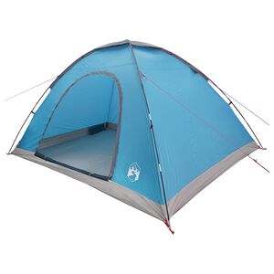 vidaXL Kempingov&yacute; stan se střechou Modr&aacute; 335 x 275 x 180 cm