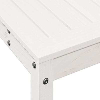 vidaXL Přesazovací stůl s policí bílý 82,5x35x75 cm masivní borovice