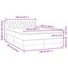 vidaXL Box spring postel s matrac&iacute; růžov&aacute; 140x220 cm samet