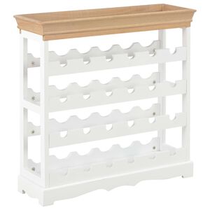 vidaXL Stojan na v&iacute;no b&iacute;l&yacute; 70 x 22,5 x 70,5 cm MDF