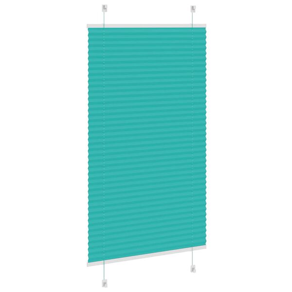 vidaXL Plisovan&aacute; roleta Benz&iacute;nov&aacute; zelen&aacute; 80x150 cm &Scaron;&iacute;řka l&aacute;tky 79,4 cm