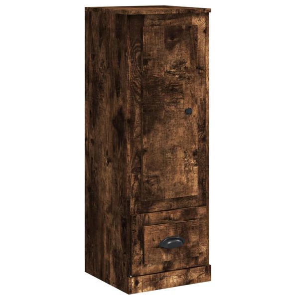 vidaXL Skř&iacute;ň highboard kouřov&yacute; dub 36 x 35,5 x 103,5 kompozitn&iacute; dřevo