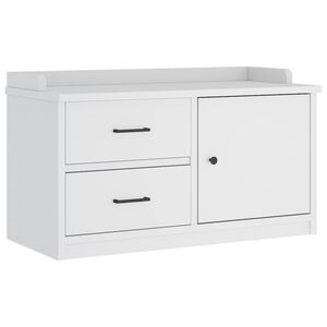 vidaXL Lavice do předs&iacute;ně "SANDNES" B&iacute;l&aacute; 87x40x50 cm Borovicov&yacute; masiv