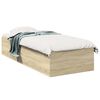 vidaXL Postel na podlaze Dub sonoma 80 x 200 cm Kompozitn&iacute; dřevo