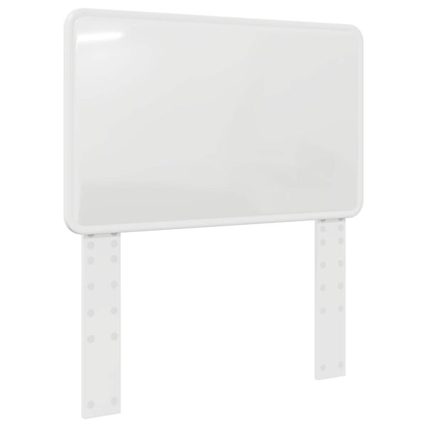 vidaXL Čelo postele Leskl&aacute; B&iacute;l&aacute; 75 cm Kompozitn&iacute; dřevo