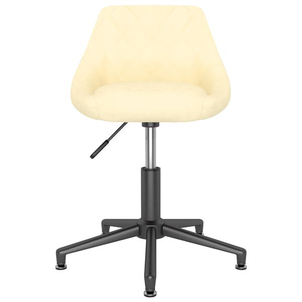 vidaXL Otočn&eacute; j&iacute;deln&iacute; židle 2 ks kr&eacute;mov&eacute; samet