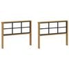 vidaXL Modul opěrek 2 pcs B&iacute;l&aacute; 80 x 6 x 61 cm Masivn&iacute; ak&aacute;tov&eacute; dřevo