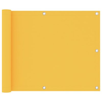 vidaXL Balkónová zástěna žlutá 75 x 500 cm oxfordská látka