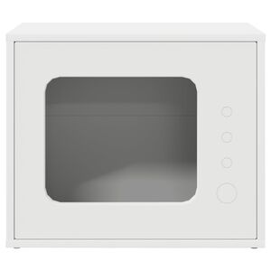 vidaXL Kočič&iacute; dům B&iacute;l&aacute; 51 x 30 x 42 cm kompozitn&iacute; dřevo