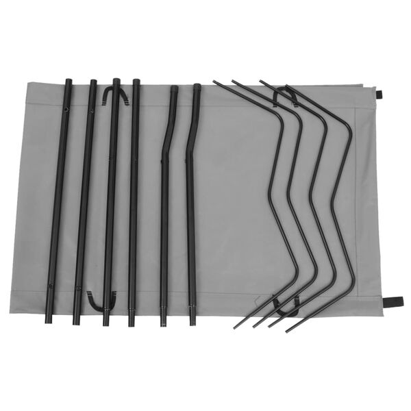 vidaXL Kempingov&eacute; postele 2 ks 180x60x19 cm oxfordsk&aacute; l&aacute;tka ocel &scaron;ed&eacute;