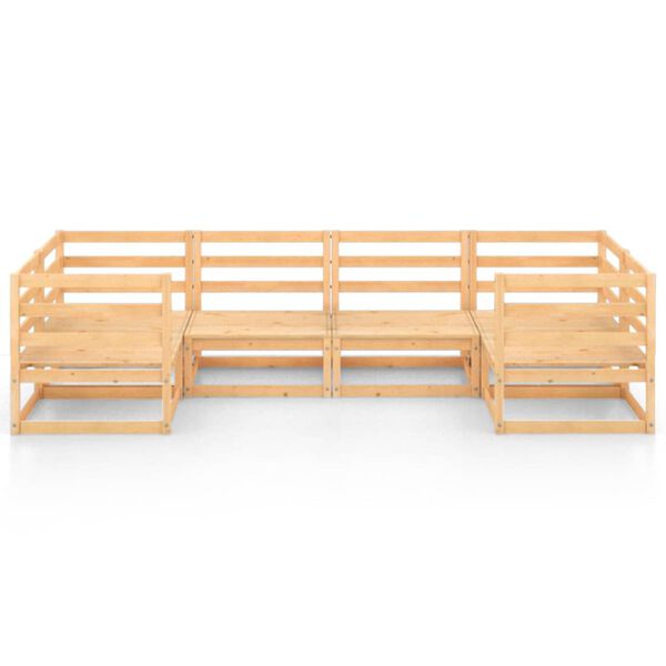 vidaXL 6d&iacute;ln&aacute; zahradn&iacute; sedac&iacute; souprava masivn&iacute; borov&eacute; dřevo