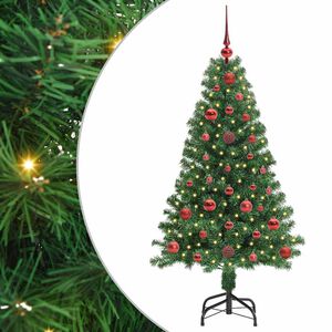 vidaXL Uměl&yacute; v&aacute;nočn&iacute; stromeček Zelen&aacute; 120 cm PVC, ocel a plast