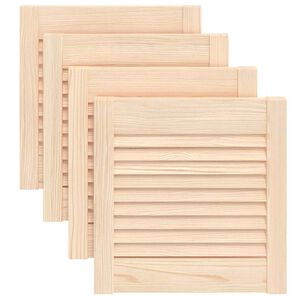 vidaXL N&aacute;bytkov&aacute; dv&iacute;řka lamelov&yacute; design 4 ks 39,5 x 39,4 cm borovice