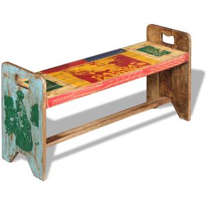 vidaXL Cola lavice masivn&iacute; recyklovan&eacute; dřevo 100 x 30 x 50 cm