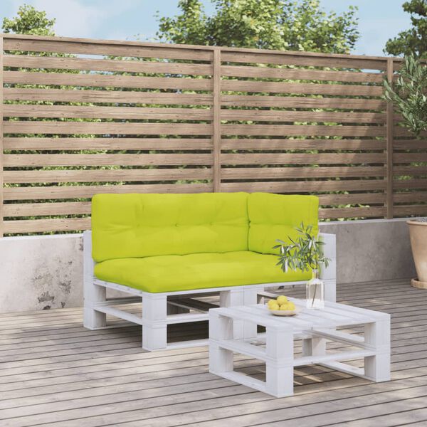 vidaXL Podu&scaron;ky na palety 3 ks jasně zelen&eacute; textil