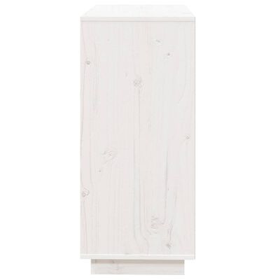 vidaXL Příborník bílý 74 x 35 x 80 cm masivní borové dřevo