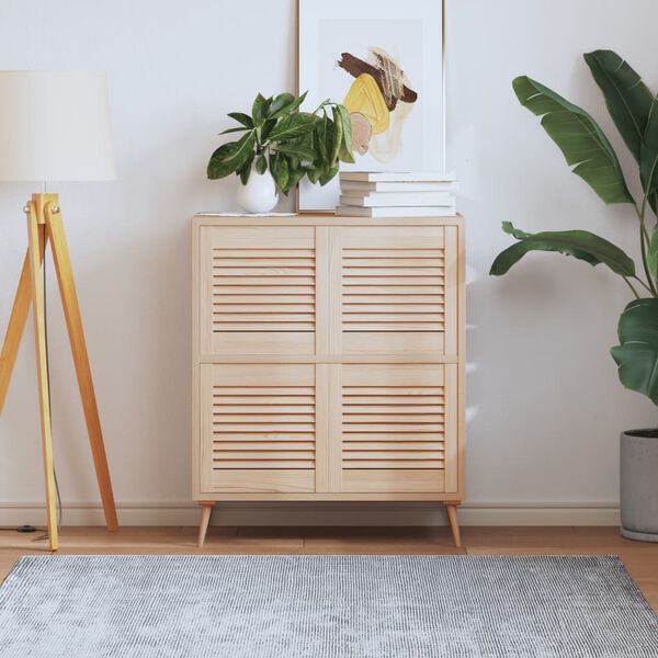 vidaXL N&aacute;bytkov&aacute; dv&iacute;řka lamelov&yacute; design 4 ks 39,5 x 39,4 cm borovice