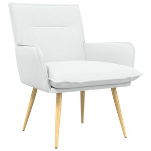 vidaXL křeslo B&iacute;l&aacute; Textil