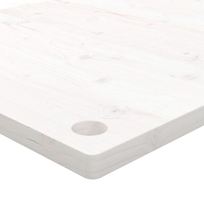 vidaXL Deska psacího stolu bílá 100 x 50 x 2,5 cm masivní borové dřevo