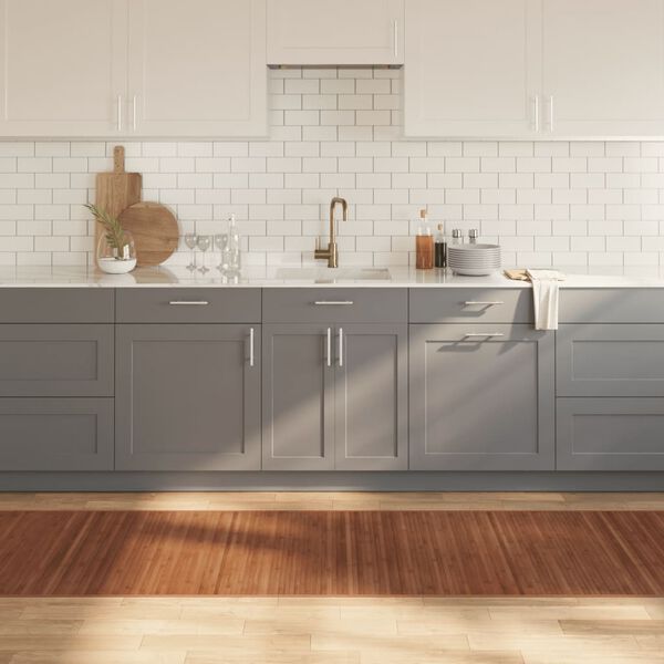 vidaXL Koberec obd&eacute;ln&iacute;kov&yacute; hněd&yacute; 80 x 300 cm bambus