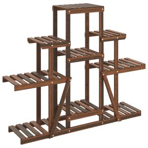 vidaXL Stojan na květiny 110 x 25 x 96 cm masivn&iacute; jedlov&eacute; dřevo