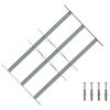 vidaXL Bezpečnostn&iacute; mř&iacute;ž na okna se 3 př&iacute;čkami 3 pcs 430-740 mm