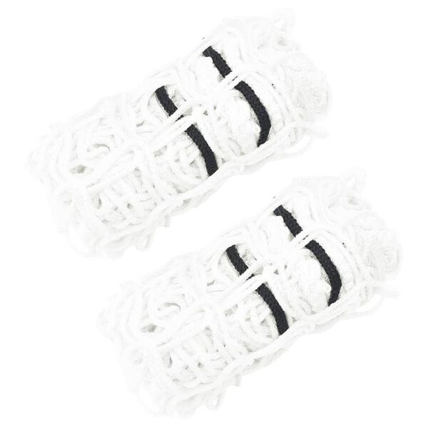 vidaXL S&iacute;tě na seno 2 ks kulat&eacute; b&iacute;l&eacute; 100 x 100 cm PP