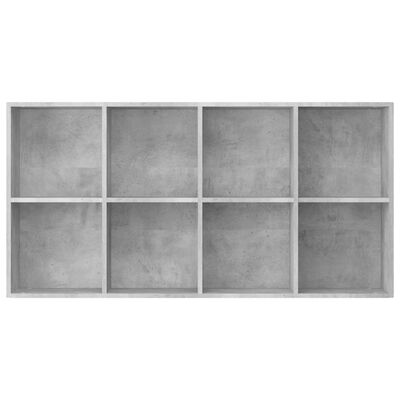 vidaXL Knihovna/příborník betonově šedá 66 x 30 x 130 cm dřevotříska