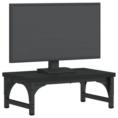 vidaXL Stojan na monitor černý 37 x 23 x 14 cm kompozitní dřevo