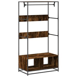 vidaXL &Scaron;atn&iacute; skř&iacute;ň kouřov&yacute; dub 90 x 50 x 180 cm kompozitn&iacute; dřevo