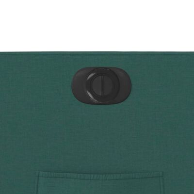 vidaXL Elektrické polohovací křeslo tmavě zelené textil