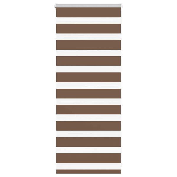vidaXL Zebra roleta hněd&aacute; 60x100 cm &scaron;&iacute;řka l&aacute;tky 55,9 cm polyester