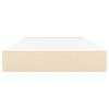 vidaXL Taštičková matrace krémová 90x190x20 cm textil