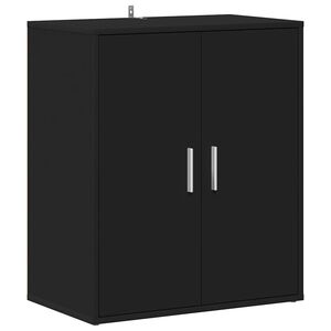 vidaXL Botn&iacute;k čern&yacute; 60 x 35 x 70 cm kompozitn&iacute; dřevo