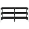 vidaXL Lavice s botn&iacute;kem čern&aacute; 100 x 38,5 x 49 cm kompozitn&iacute; dřevo