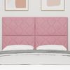 vidaXL Čelo postele Růžov&aacute; 160 cm samet