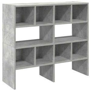 vidaXL Stohovateln&eacute; botn&iacute;ky 2 ks betonově &scaron;ed&aacute; 89,5x30x40 cm