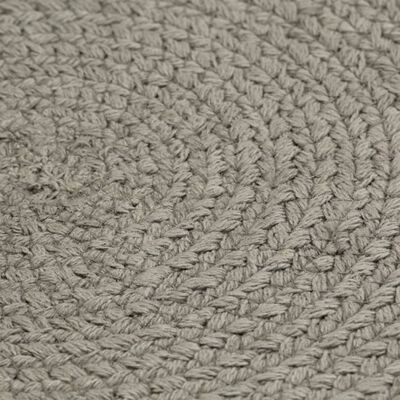 vidaXL Prostírání 6 ks šedé 38 cm kulaté bavlna