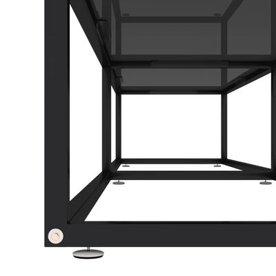 vidaXL TV stolek černý 180 x 40 x 40,5 cm tvrzené sklo