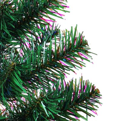 vidaXL Umělý vánoční stromek s duhovým jehličím zelený 120 cm PVC
