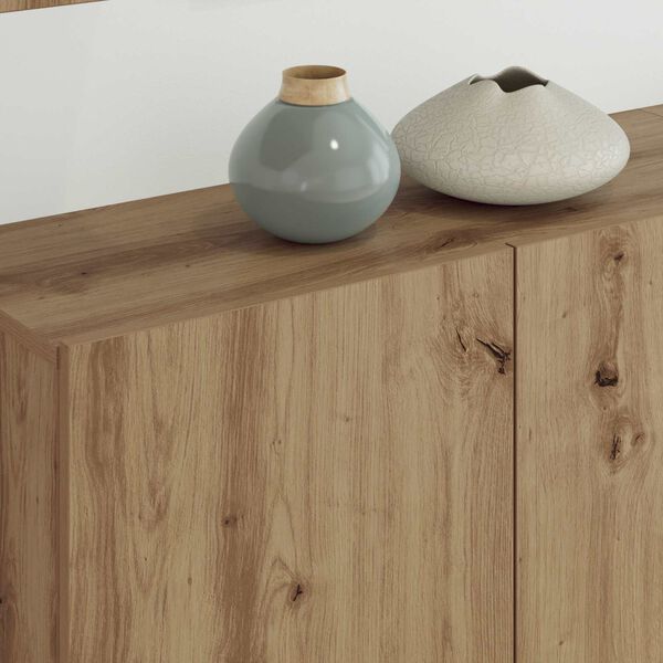 vidaXL N&aacute;stěnn&aacute; skř&iacute;ňka na TV 5 pcs Artisanov&yacute; dub kompozitn&iacute; dřevo