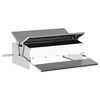 vidaXL Z&aacute;sobn&iacute;k pro slepice s ped&aacute;lem Stř&iacute;brn&aacute; 75 x 53 x 20,5 cm 10 kg